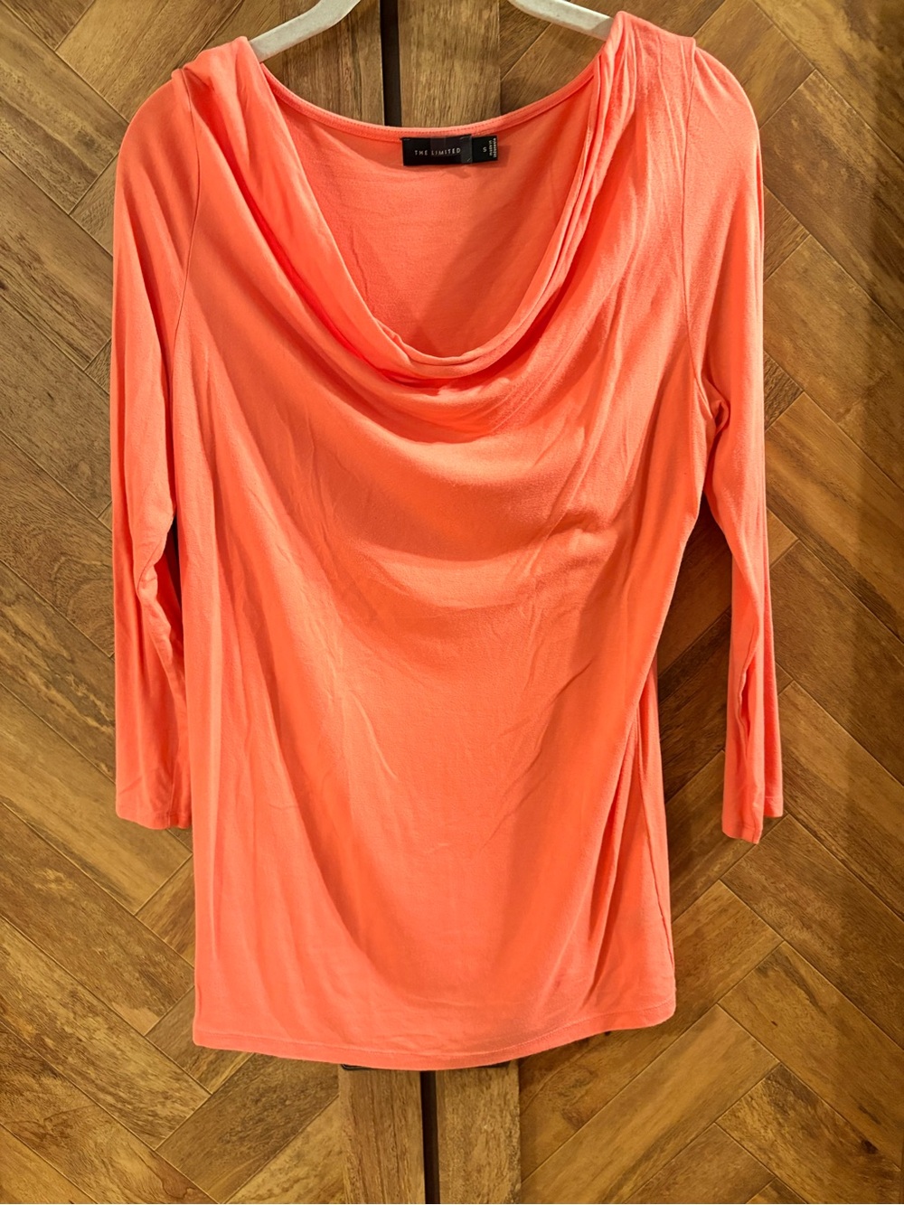The Limited Women's Coral Cowl Neck Long Sleeve Top